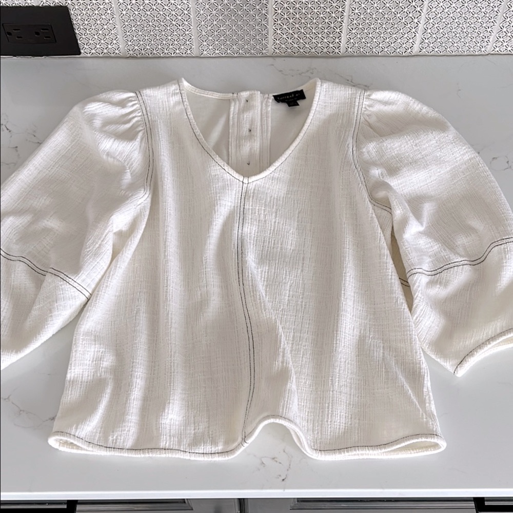 Anthropologie Current Air Puff Sleeve Blouse
